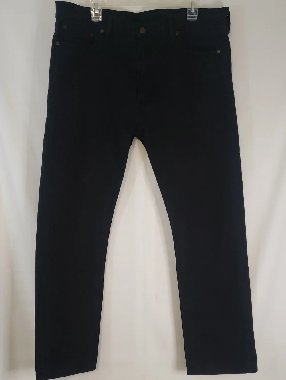 Levi's 513 38x30 Black Straight Leg Jeans